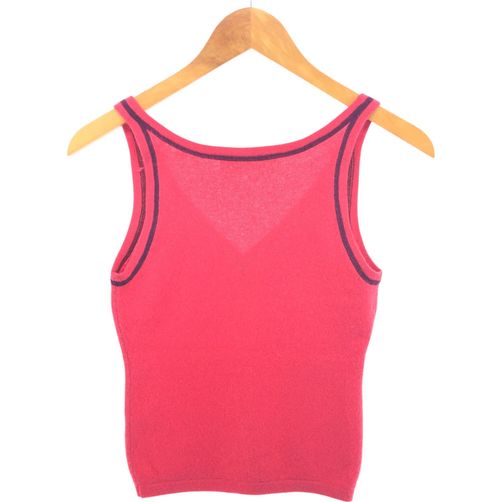 Rebecca Taylor Cashmere cropped knit bustier for women, size S unknown red type Vintage Second Hand