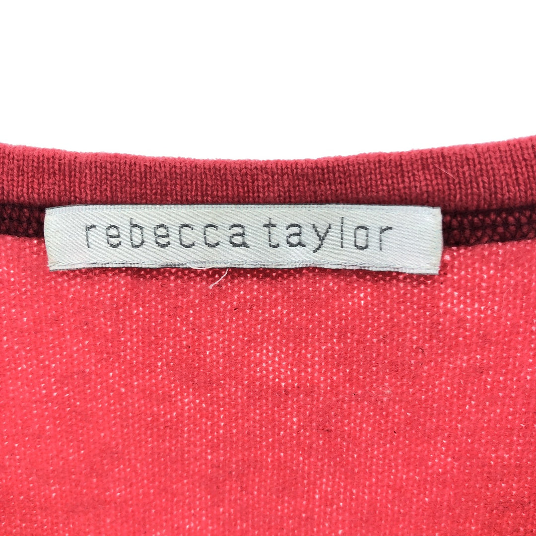 Rebecca Taylor Cashmere cropped knit bustier for women, size S unknown red type Vintage Second Hand