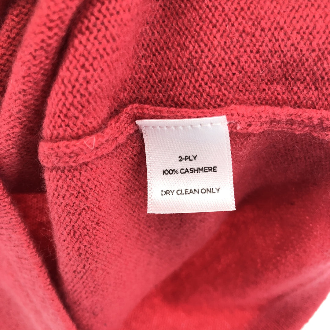 Rebecca Taylor Cashmere cropped knit bustier for women, size S unknown red type Vintage Second Hand