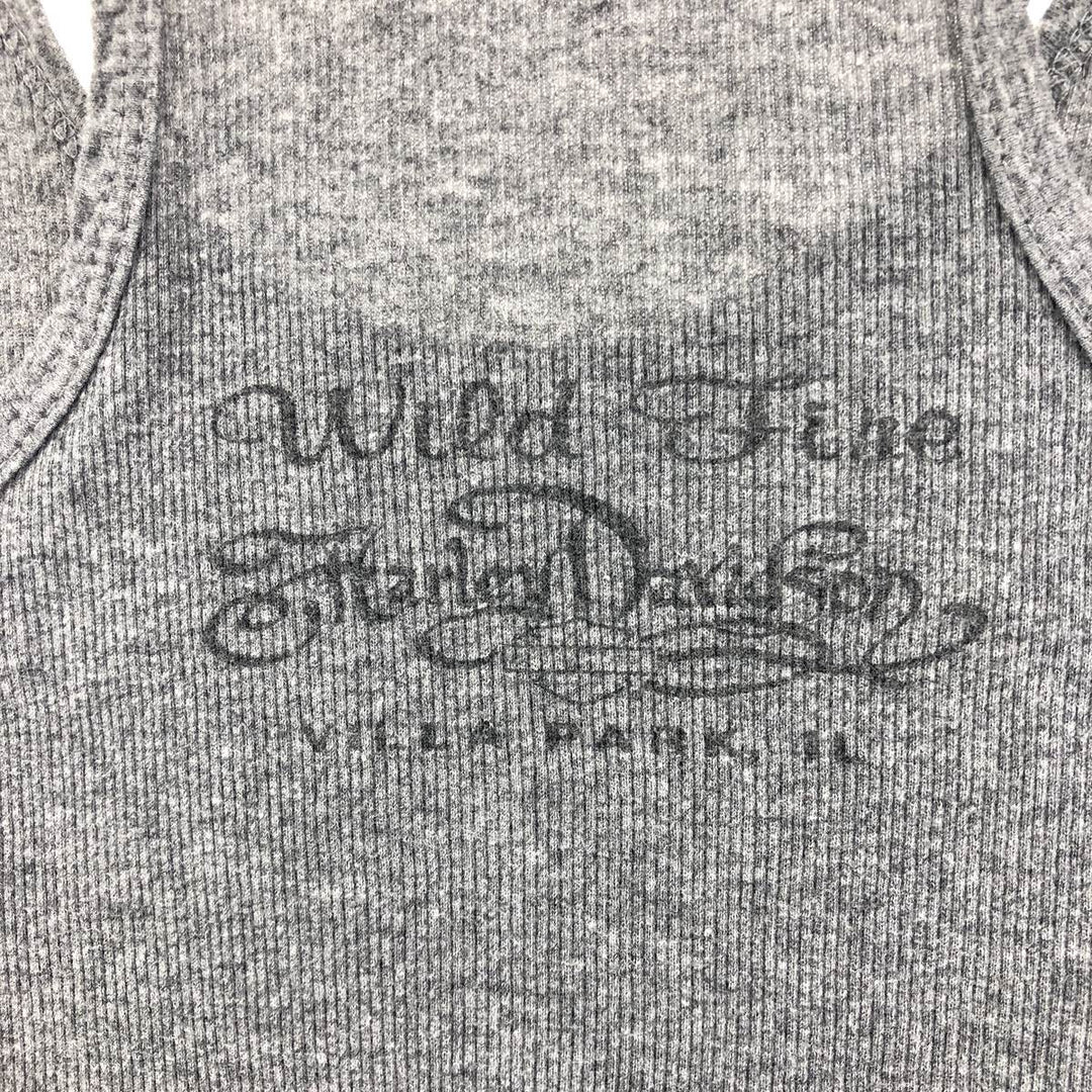 Harley-Davidson Tank Top Made in USA Women's Size L cotton gray type Vintage Second Hand