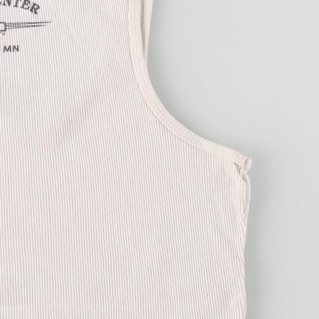 Harley-Davidson Tank Top for Women (Size L) cotton white type Vintage Second Hand