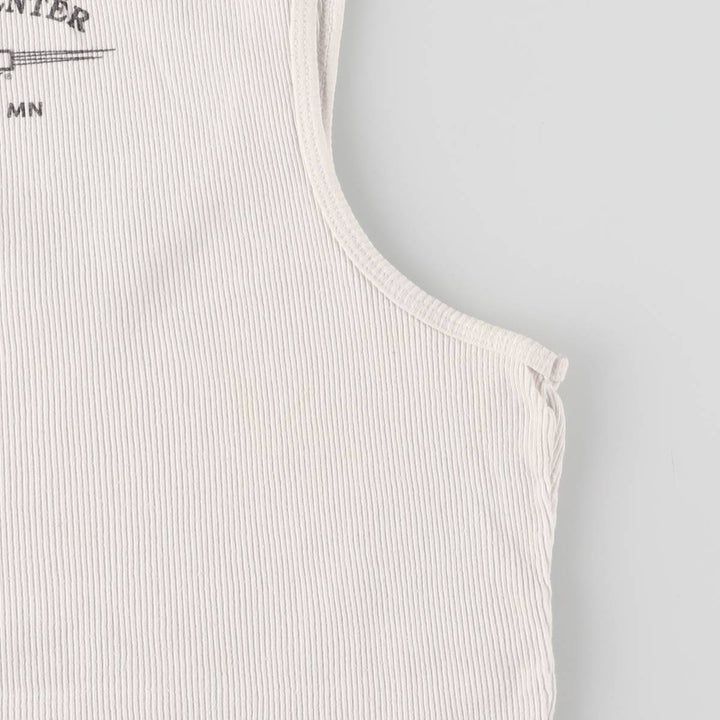 Harley-Davidson Tank Top for Women (Size L) cotton white type Vintage Second Hand