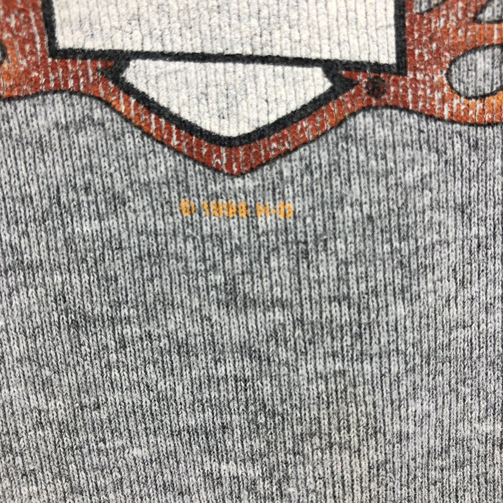 90'S Harley-Davidson cropped tank top, made in the USA, women's size S, vintage cotton gray type Vintage Second Hand