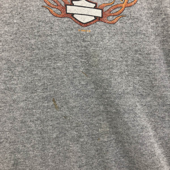 90'S Harley-Davidson cropped tank top, made in the USA, women's size S, vintage cotton gray type Vintage Second Hand