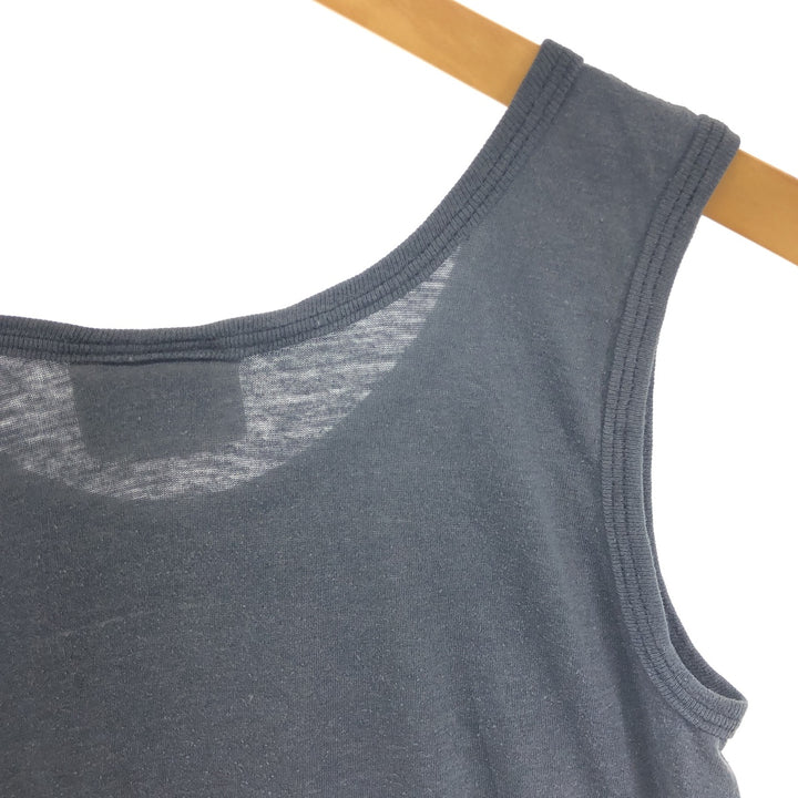 ISLANDER Harley Davidson Eagle Pattern Large Print Tank Top Made in USA Women's S Size Vintage polyester black type Vintage Second Hand