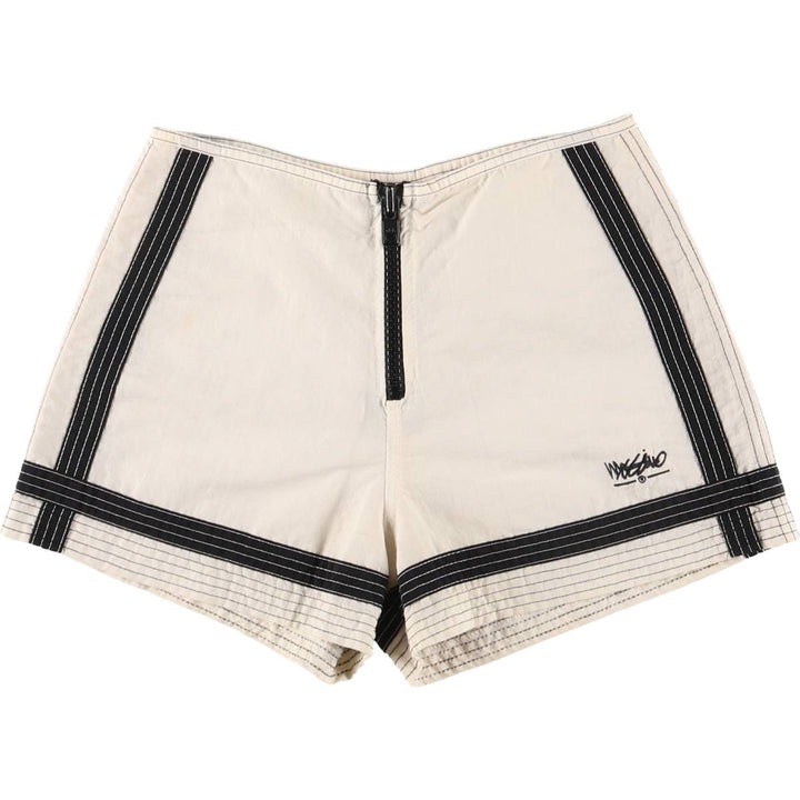 Mossimo nylon shorts, short pants, made in the USA, women's size S Nylon pale white type Vintage Second Hand