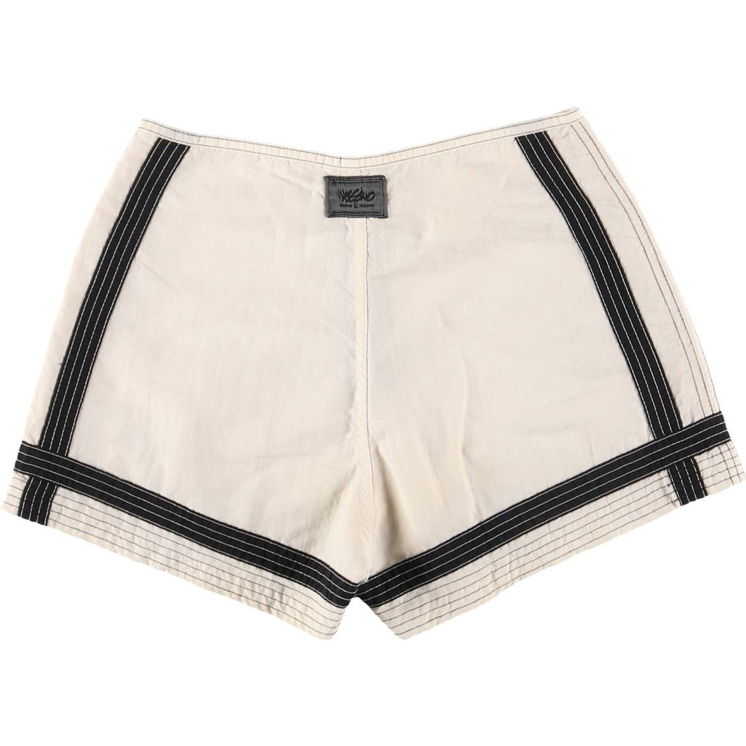 Mossimo nylon shorts, short pants, made in the USA, women's size S Nylon pale white type Vintage Second Hand