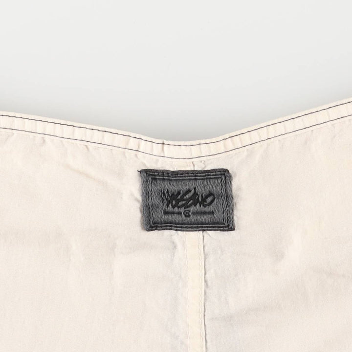 Mossimo nylon shorts, short pants, made in the USA, women's size S Nylon pale white type Vintage Second Hand