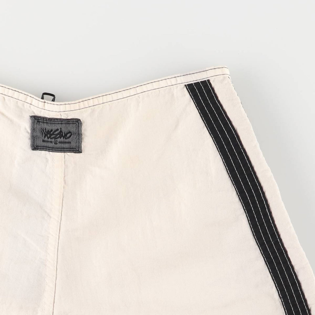 Mossimo nylon shorts, short pants, made in the USA, women's size S Nylon pale white type Vintage Second Hand