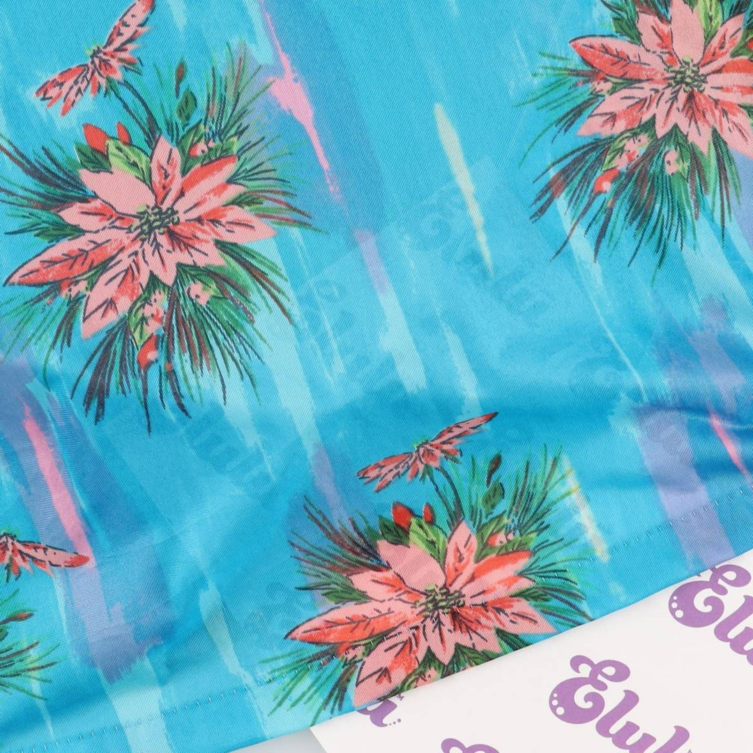 JCPenney all-over print maxi length see-through sleeveless camisole dress, size M Nylon turquoise blue Vintage Second Hand