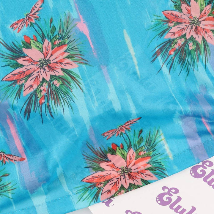 JCPenney all-over print maxi length see-through sleeveless camisole dress, size M Nylon turquoise blue Vintage Second Hand