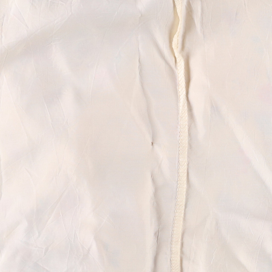 All-over floral print maxi length lace camisole dress for women size S unclear ivory Vintage Second Hand