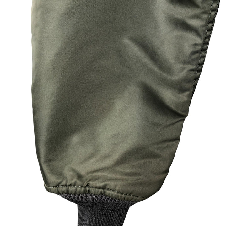 Vintage HOPE MFG MA-1 Military Flight Jacket, Made in USA, Men's Size Medium Nylon Khaki type Vintage Second Hand