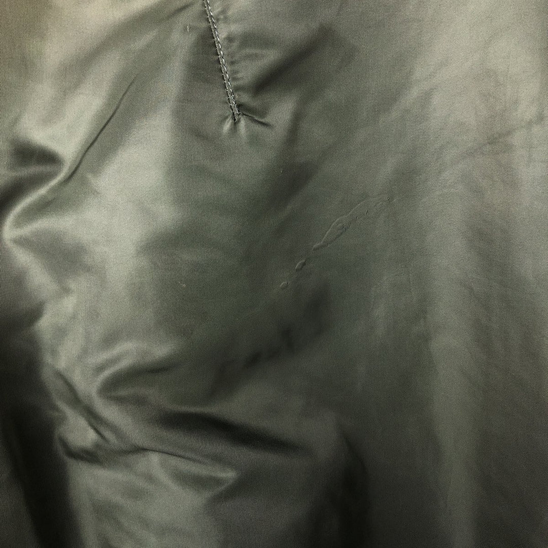 Vintage HOPE MFG MA-1 Military Flight Jacket, Made in USA, Men's Size Medium Nylon Khaki type Vintage Second Hand