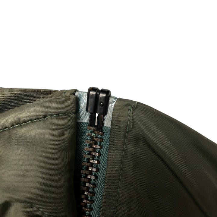 Civilian BRENTS MA-1 Military Flight Jacket, Men's Size L unclear Khaki type Vintage Second Hand