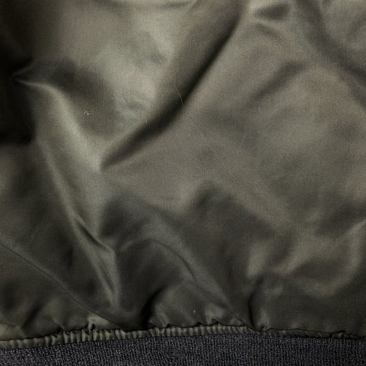 Civilian BRENTS MA-1 Military Flight Jacket, Men's Size L unclear Khaki type Vintage Second Hand