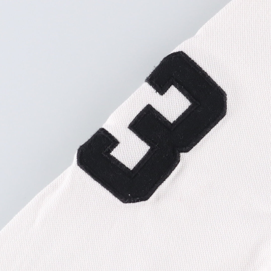 Ralph Lauren POLO RALPH LAUREN Half button hooded long sleeve T-shirt, men's size M cotton white type Vintage Second Hand