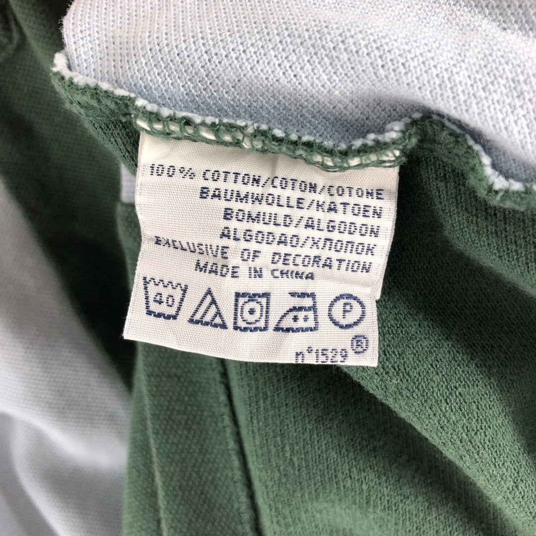 Ralph Lauren POLO by Ralph Lauren CUSTOM FIT crazy pattern long sleeve polo shirt men's M size cotton Blue type light blue Vintage Second Hand