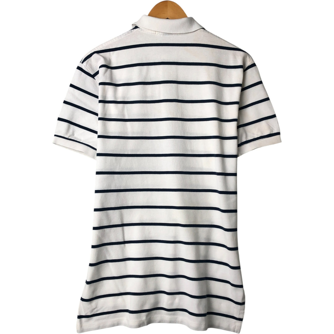 Ralph Lauren POLO by Ralph Lauren short sleeve striped polo shirt, men's size M cotton white type Vintage Second Hand