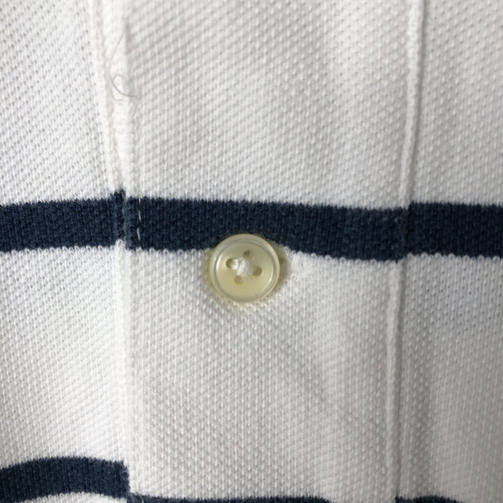 Ralph Lauren POLO by Ralph Lauren short sleeve striped polo shirt, men's size M cotton white type Vintage Second Hand