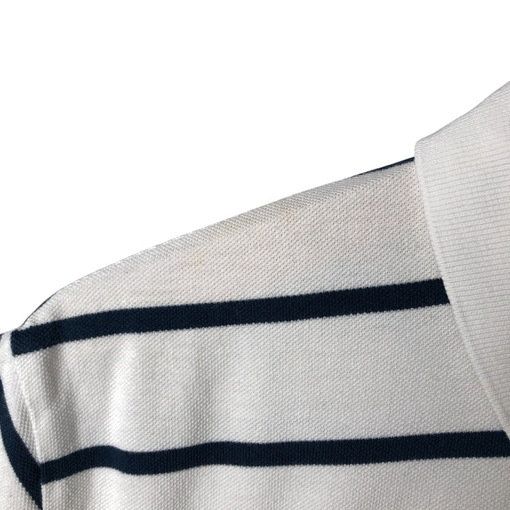 Ralph Lauren POLO by Ralph Lauren short sleeve striped polo shirt, men's size M cotton white type Vintage Second Hand