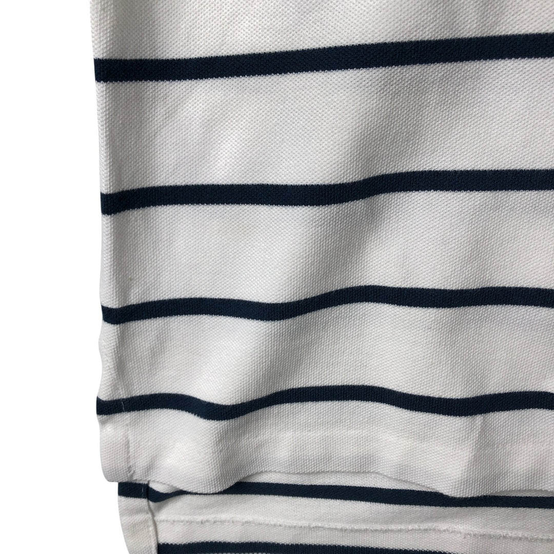 Ralph Lauren POLO by Ralph Lauren short sleeve striped polo shirt, men's size M cotton white type Vintage Second Hand
