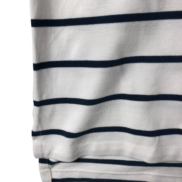 Ralph Lauren POLO by Ralph Lauren short sleeve striped polo shirt, men's size M cotton white type Vintage Second Hand