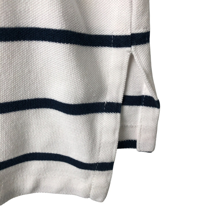 Ralph Lauren POLO by Ralph Lauren short sleeve striped polo shirt, men's size M cotton white type Vintage Second Hand
