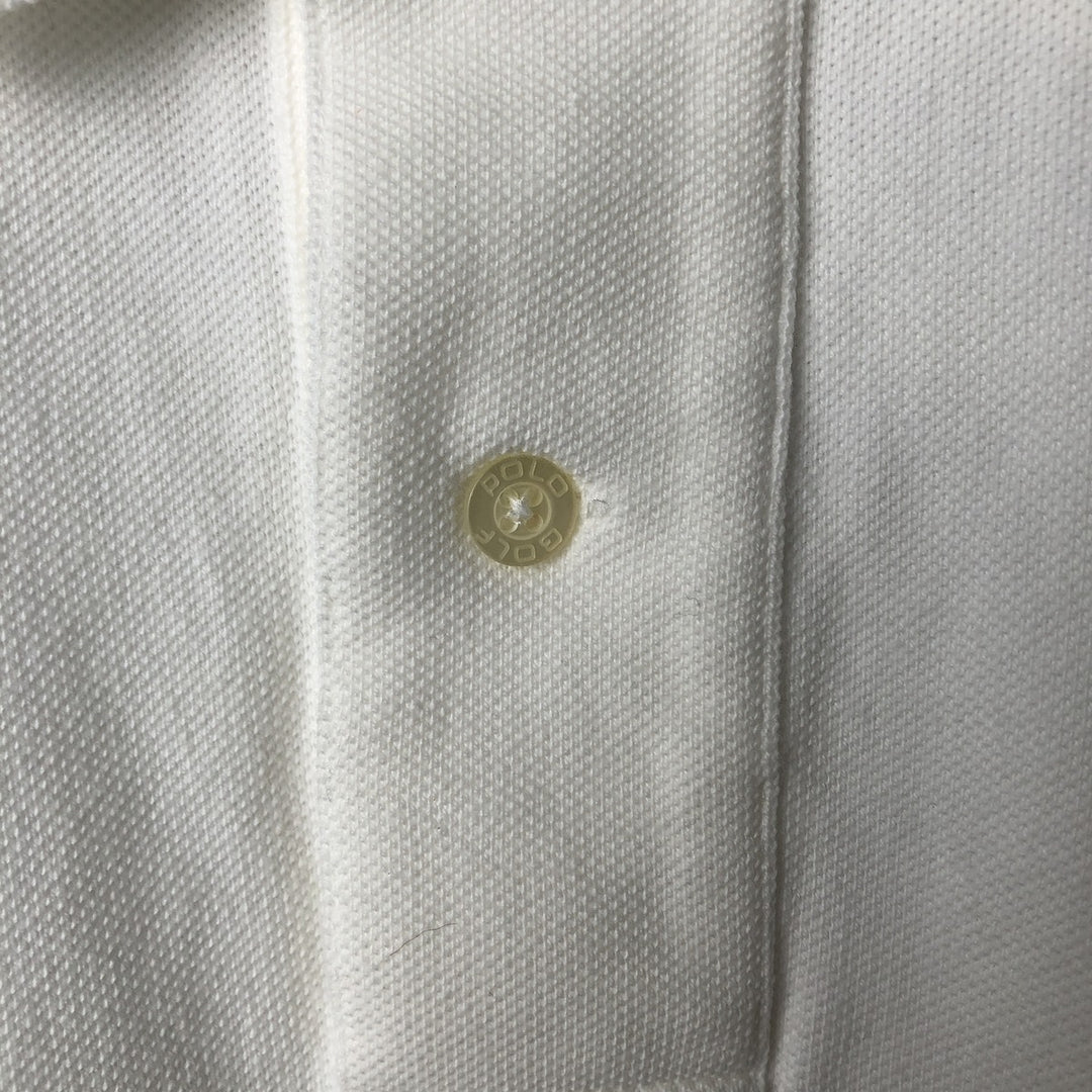 Ralph Lauren POLO GOLF Short Sleeve Polo Shirt Men's XL cotton white type Vintage Second Hand