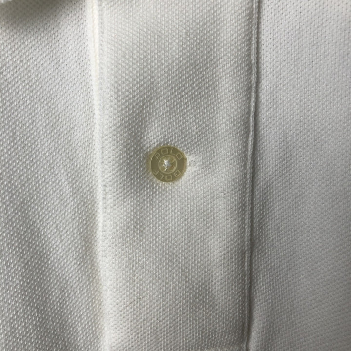 Ralph Lauren POLO GOLF Short Sleeve Polo Shirt Men's XL cotton white type Vintage Second Hand