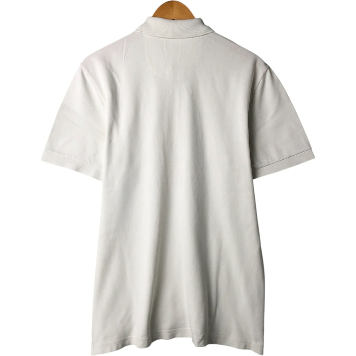 Lacoste LACOSTE French design short sleeve polo shirt size 5, men's L size cotton white type Vintage Second Hand