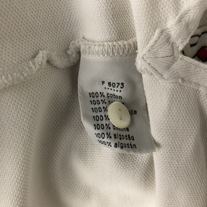 Lacoste LACOSTE French design short sleeve polo shirt size 5, men's L size cotton white type Vintage Second Hand