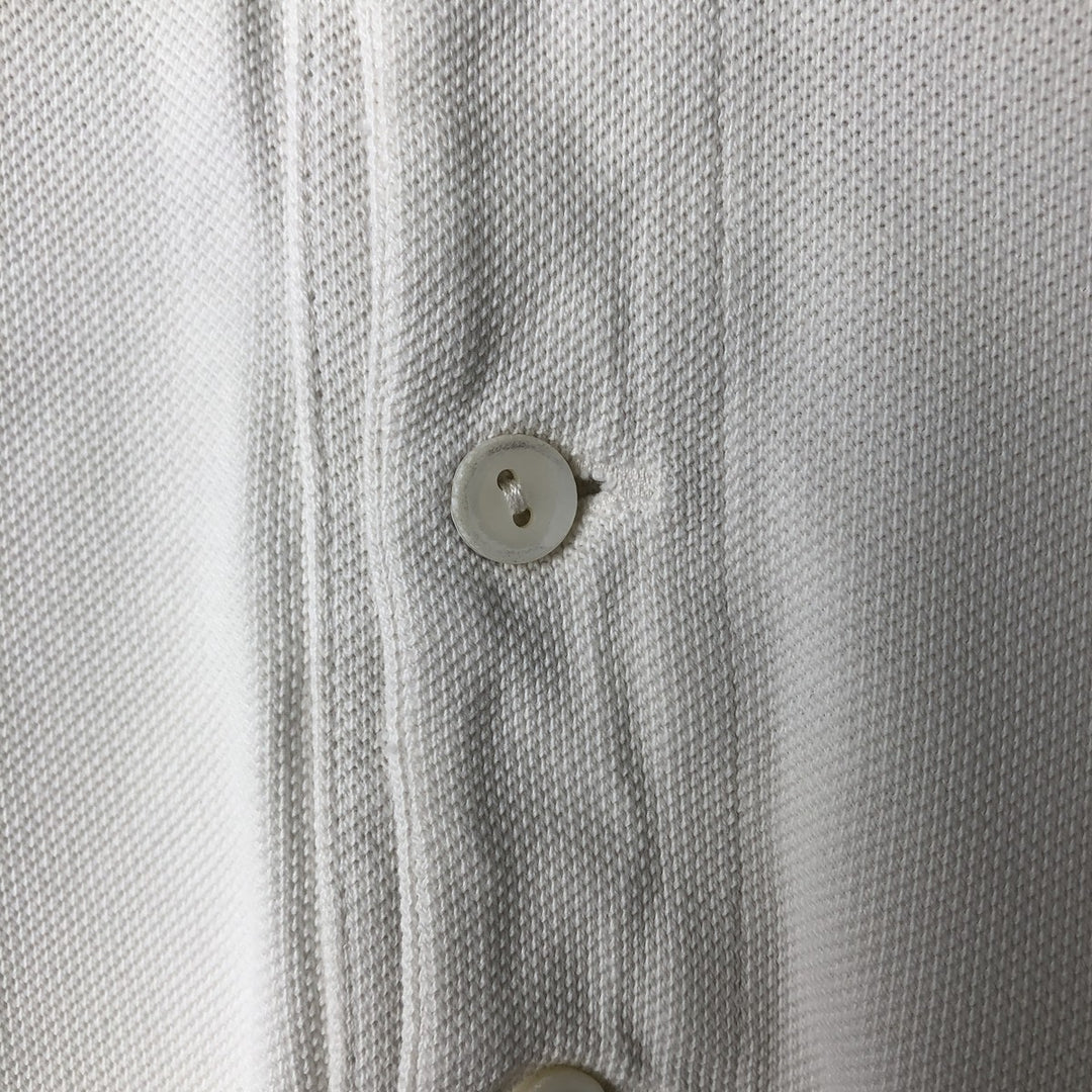Lacoste LACOSTE French design short sleeve polo shirt size 5, men's L size cotton white type Vintage Second Hand