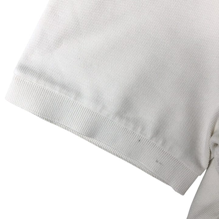 Lacoste LACOSTE French design short sleeve polo shirt size 5, men's L size cotton white type Vintage Second Hand