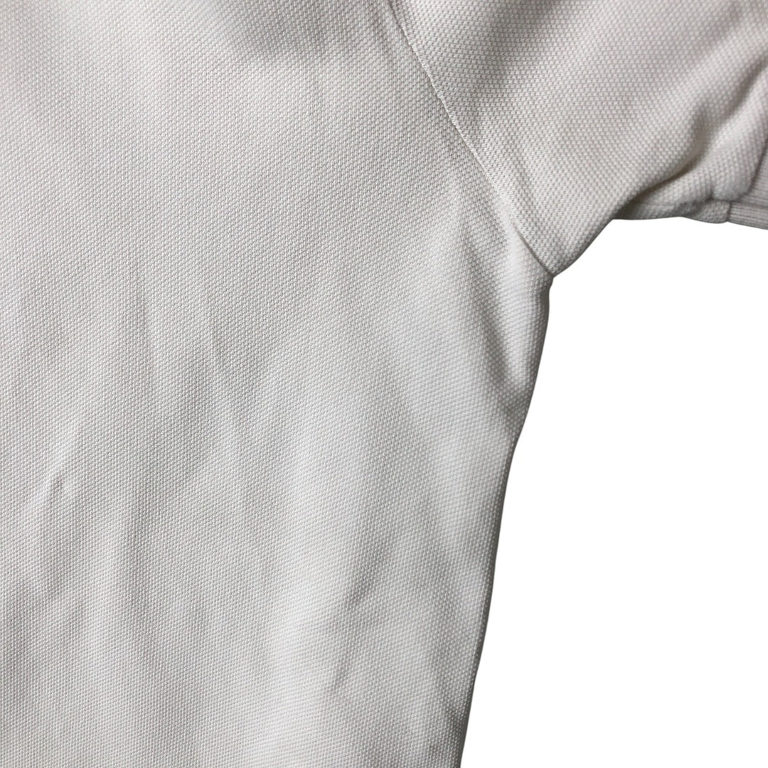 Lacoste LACOSTE French design short sleeve polo shirt size 5, men's L size cotton white type Vintage Second Hand