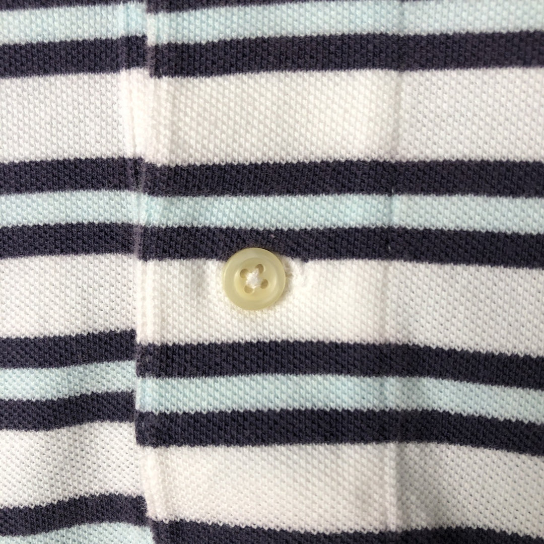 Ralph Lauren POLO by Ralph Lauren short sleeve striped polo shirt, men's size M unclear white type Vintage Second Hand