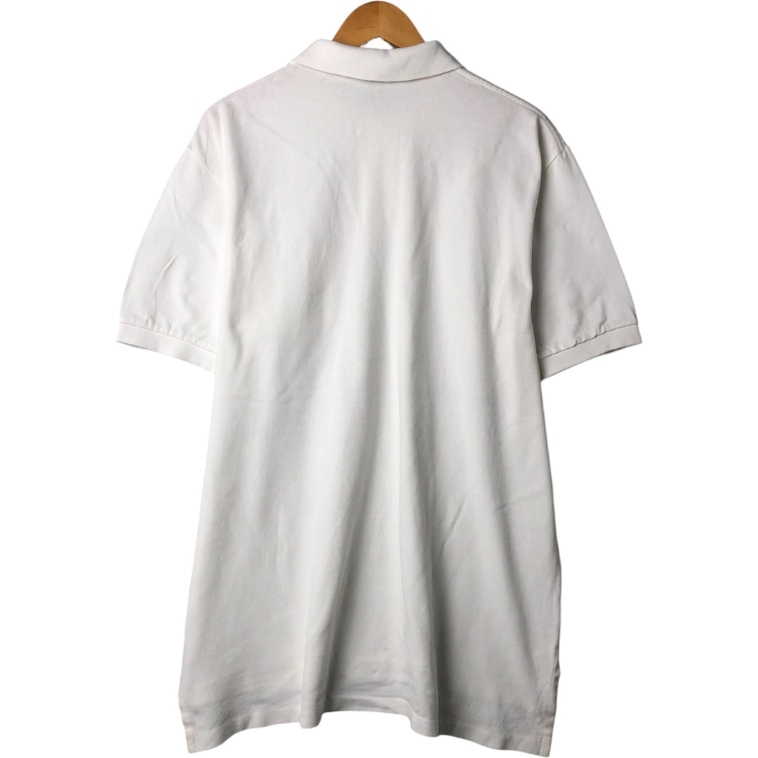Ralph Lauren POLO by Ralph Lauren short sleeve polo shirt, men's XL size cotton white type Vintage Second Hand