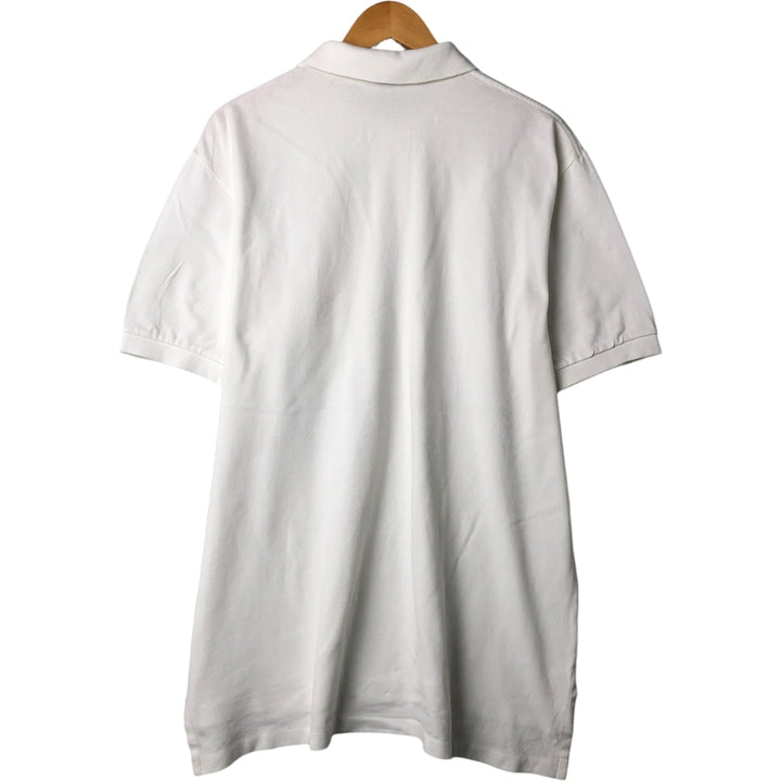 Ralph Lauren POLO by Ralph Lauren short sleeve polo shirt, men's XL size cotton white type Vintage Second Hand