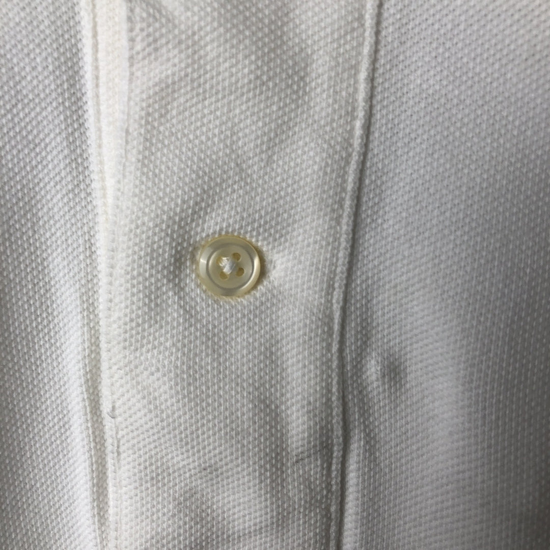 Ralph Lauren POLO by Ralph Lauren short sleeve polo shirt, men's XL size cotton white type Vintage Second Hand