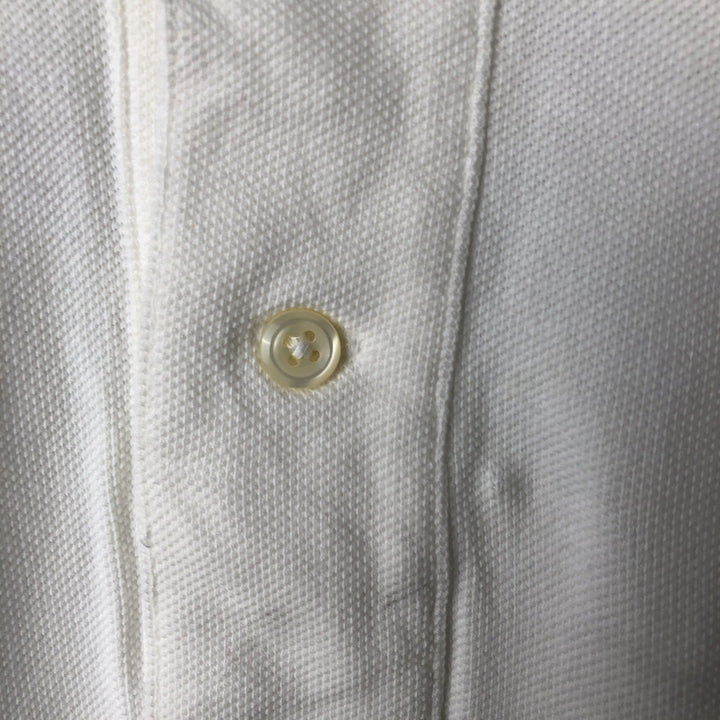 Ralph Lauren POLO by Ralph Lauren short sleeve polo shirt, men's XL size cotton white type Vintage Second Hand