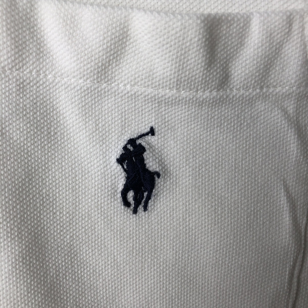 Ralph Lauren POLO by Ralph Lauren short sleeve polo shirt, men's XL size cotton white type Vintage Second Hand