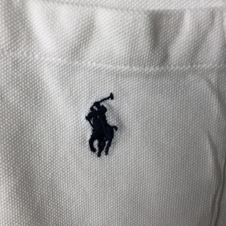 Ralph Lauren POLO by Ralph Lauren short sleeve polo shirt, men's XL size cotton white type Vintage Second Hand