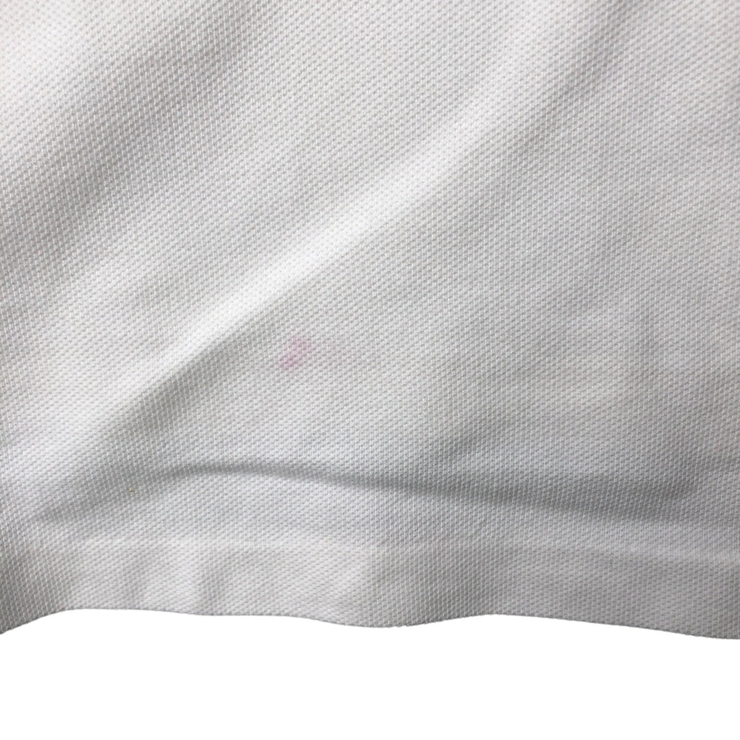 Ralph Lauren POLO by Ralph Lauren short sleeve polo shirt, men's XL size cotton white type Vintage Second Hand