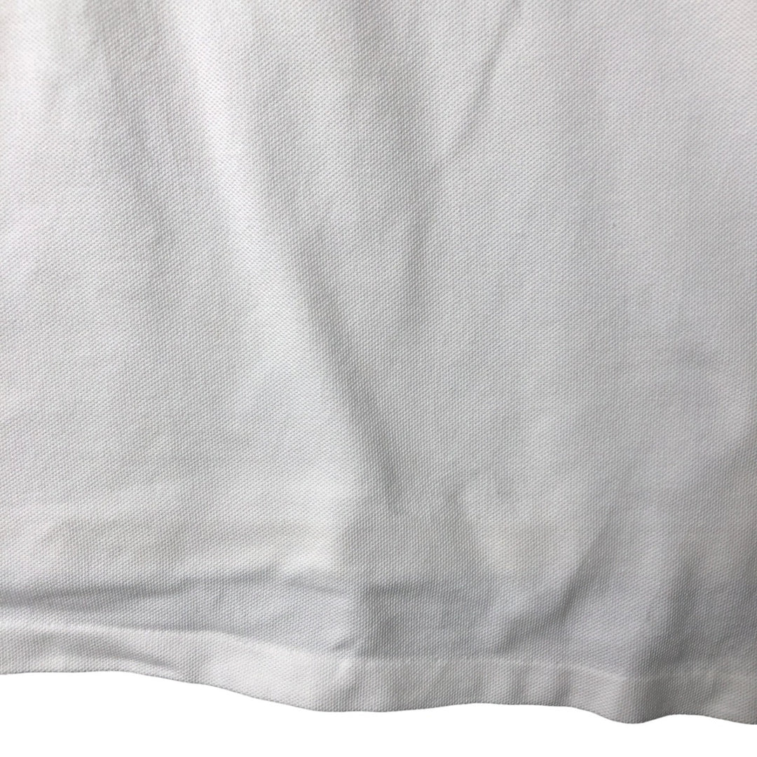 Ralph Lauren POLO by Ralph Lauren short sleeve polo shirt, men's XL size cotton white type Vintage Second Hand
