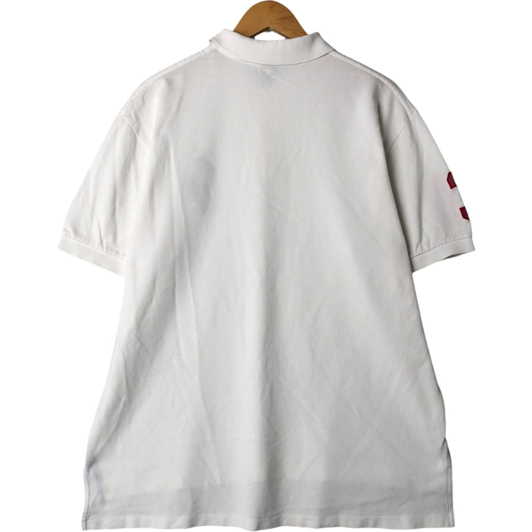 Ralph Lauren POLO by Ralph Lauren Big Pony Short Sleeve Polo Shirt Men's XL cotton white type Vintage Second Hand