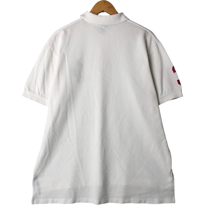 Ralph Lauren POLO by Ralph Lauren Big Pony Short Sleeve Polo Shirt Men's XL cotton white type Vintage Second Hand