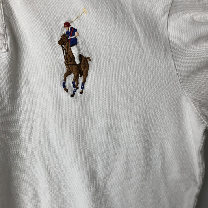 Ralph Lauren POLO by Ralph Lauren Big Pony Short Sleeve Polo Shirt Men's XL cotton white type Vintage Second Hand