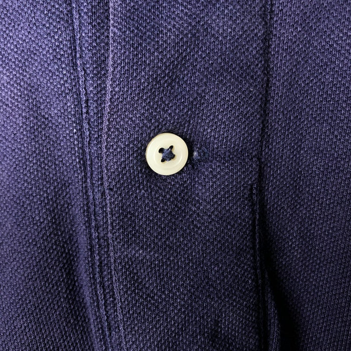 Ralph Lauren POLO by Ralph Lauren short sleeve polo shirt, men's size L cotton navy blue type Vintage Second Hand