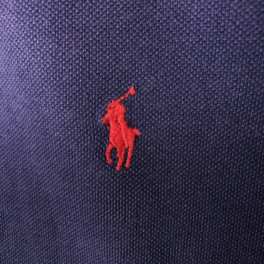 Ralph Lauren POLO by Ralph Lauren short sleeve polo shirt, men's size L cotton navy blue type Vintage Second Hand
