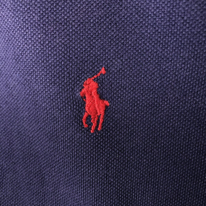 Ralph Lauren POLO by Ralph Lauren short sleeve polo shirt, men's size L cotton navy blue type Vintage Second Hand